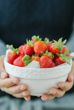 草莓食材 新鲜草莓 奶油草莓