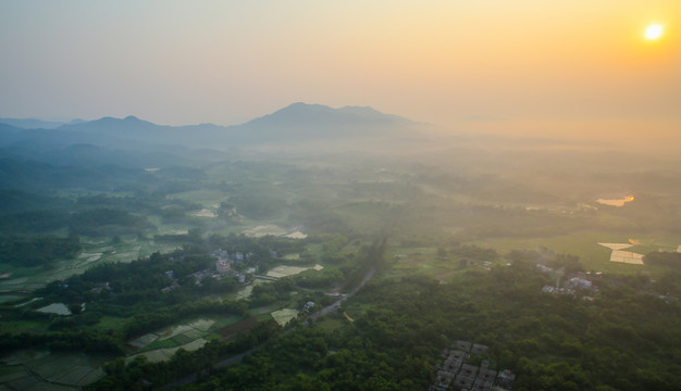 晨曦 美丽乡村