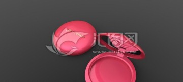 腮紅 彩裝容器3D模型