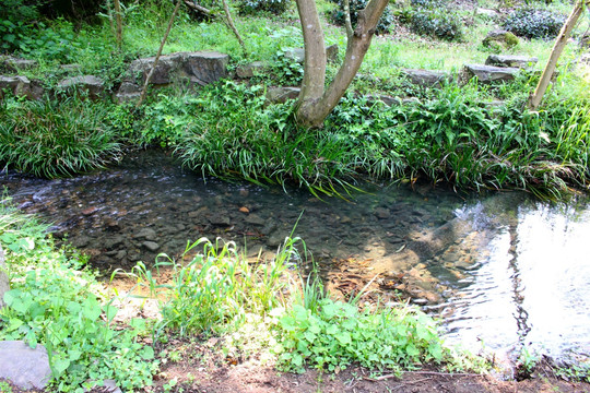 山间溪水