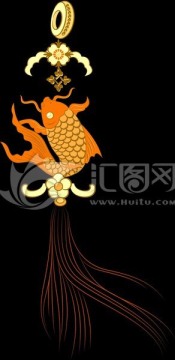 線條魚花紋