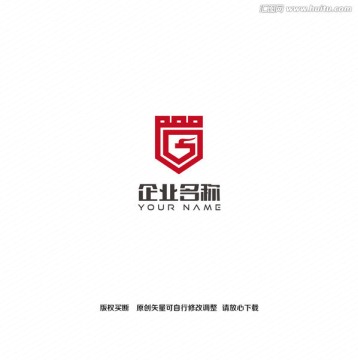 长城龙盾牌logo