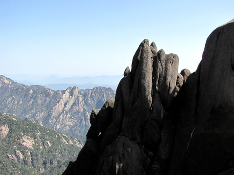 黄山奇石山峰