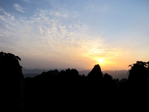 黄山日出