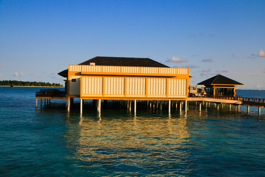 海岛 度假 海上小屋 马尔代夫