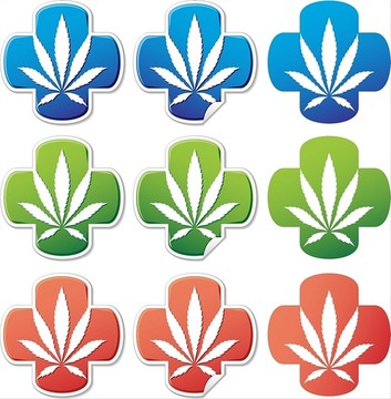 醫(yī)用大麻貼紙