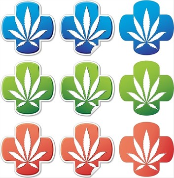 医用大麻贴纸