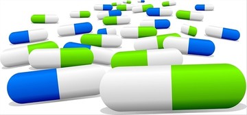 膠囊藥丸矢量圖