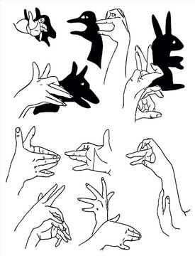 手勢(shì)剪影