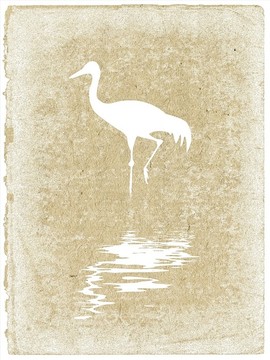 動物鶴矢量圖