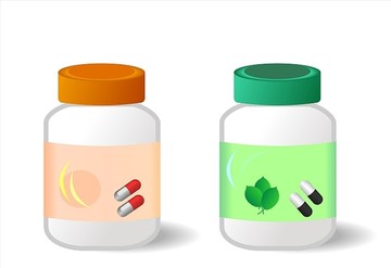 膠囊藥丸矢量圖