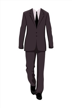 插畫男西裝設(shè)計元素