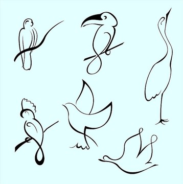 鳥類矢量圖