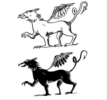 動物獅子矢量圖