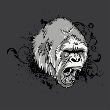 大猩猩T恤设计