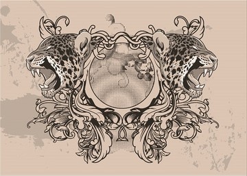 豹子矢量插畫