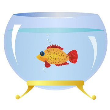 水族箱中的裝飾魚