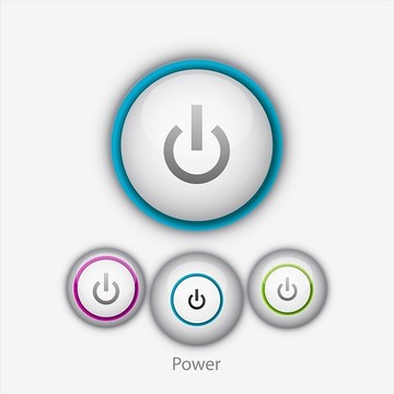 矢量電源按鈕