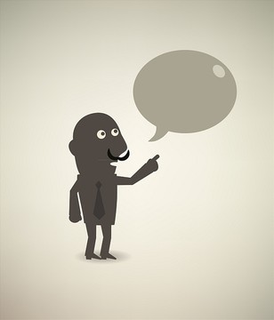 在說(shuō)話的商人