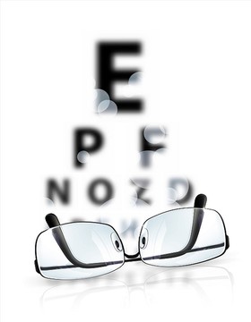 视力测试和眼镜