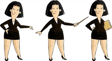 女人矢量插畫