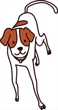 狗狗矢量插畫