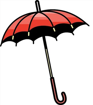 雨伞矢量插画