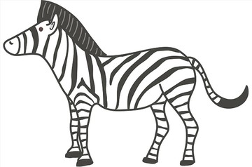 卡通動物矢量插畫