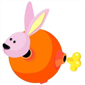 小兔子矢量插畫