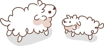 卡通綿羊插畫