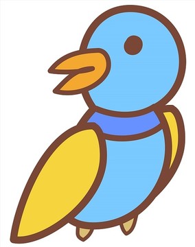 卡通動物矢量插畫