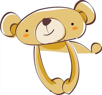 小熊矢量插畫