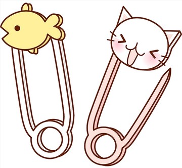別針矢量插畫