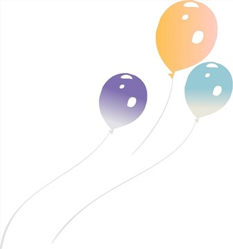 气球泡矢量插画