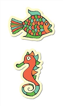 魚和海馬圖標(biāo)