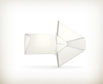 矢量折紙箭