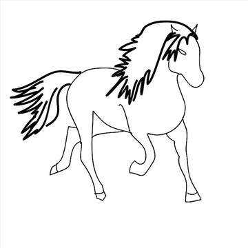 馬匹插圖