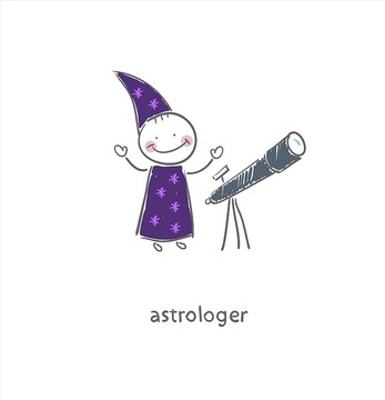 占星家插圖設計