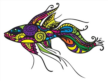 海洋魚(yú)矢量圖