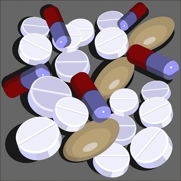 膠囊藥丸矢量圖