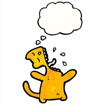 瘋狂卡通貓打哈欠