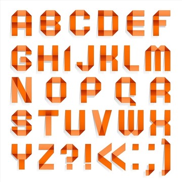 橙色字母