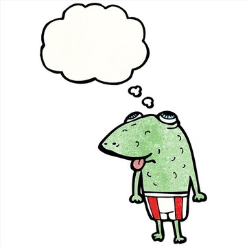 卡通癩蛤蟆矢量圖