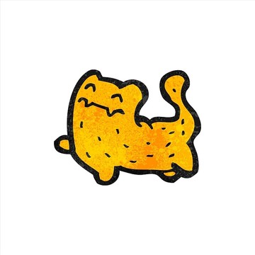 卡通動物矢量圖