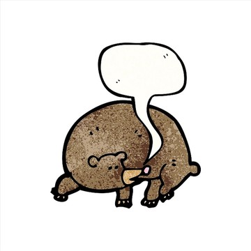卡通熊矢量圖