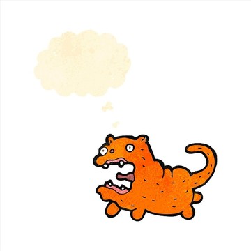 卡通動物矢量圖