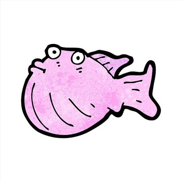 卡通魚(yú)矢量圖