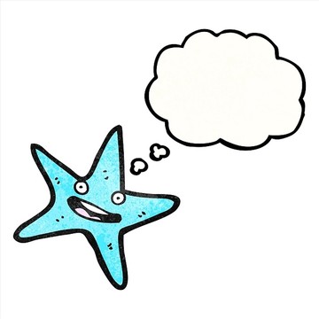 卡通海星矢量圖