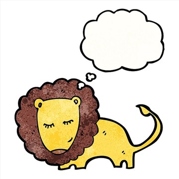 卡通獅子插畫