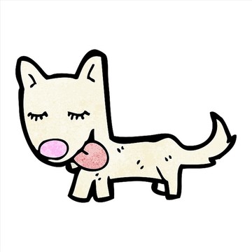 小狗卡通矢量圖